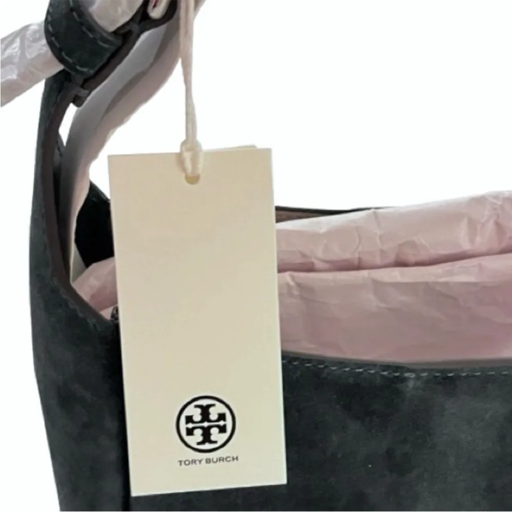 ๐- Tory Burch-Thea Suede Crossbody/Shoulder Bag. Warm Teal. NWT Gorgeous - Picture 12 of 12